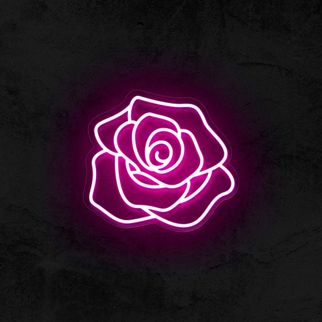 15.8in Rose Flower Neon Light Sign LED Custom Neon Sign - Etsy