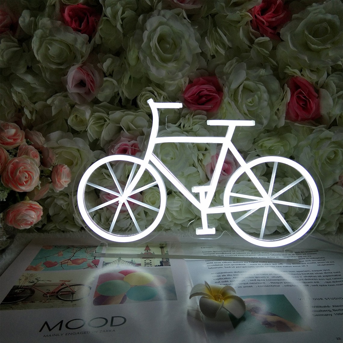 Bicycle Neon Lights Bicycle Neon Sign Custom Bike Sign Neon Etsy
