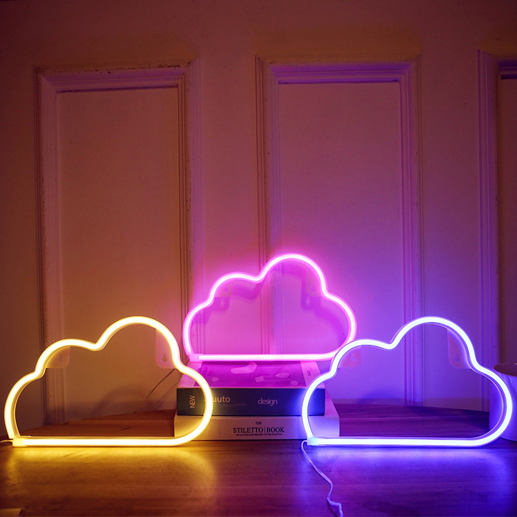 Newest Neon Signs LED Light for Decoration LED Cloud Wall Decor for Bedroom Party Birthday Christmas Wedding Bar Blue 