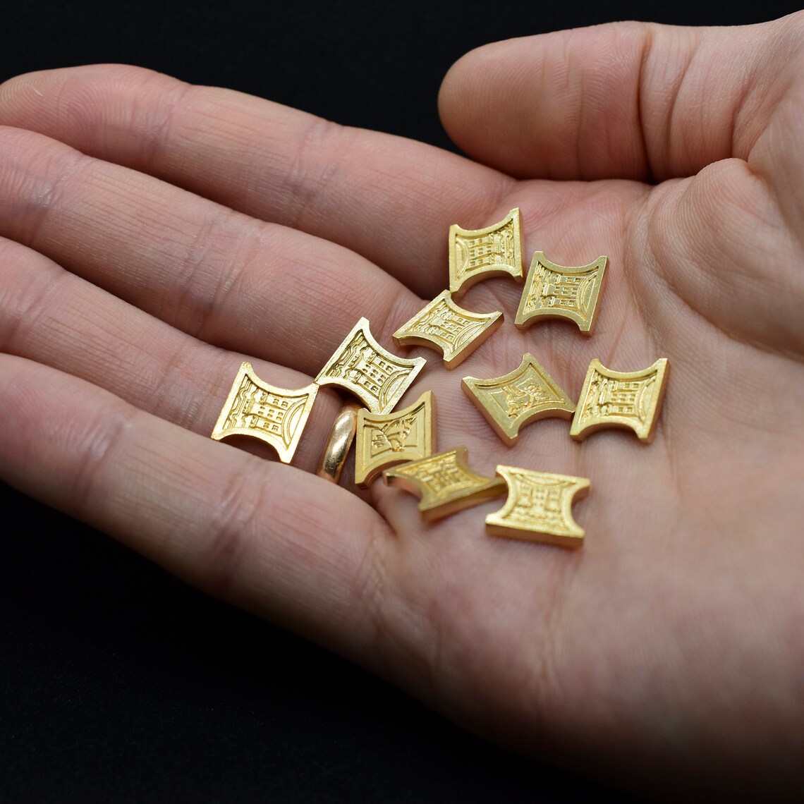 DnD Gold Metal coins TableTopGames Coins for D&D and other Etsy