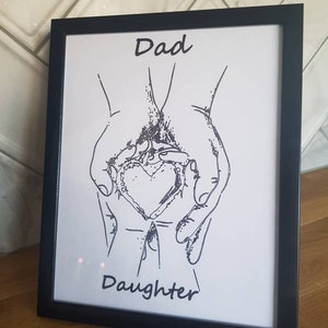 Fathers day marker drawing dad and daughter image 2