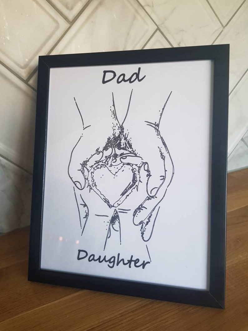 Fathers day marker drawing dad and daughter image 2