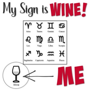 My Sign is Wine PNG、SVG、JPEG デジタル ダウンロード ライセンス無料!