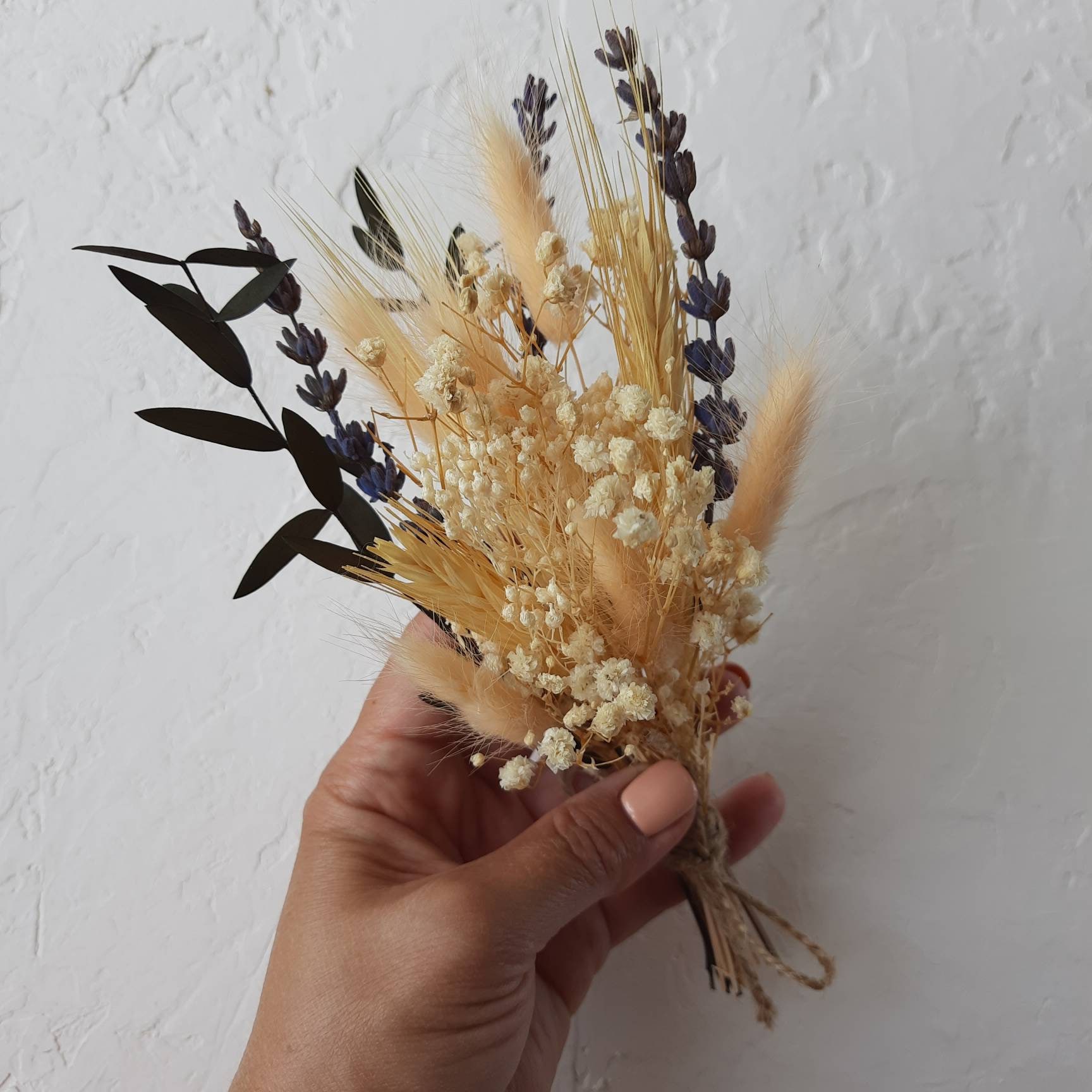 10 Pezzi Mini Bouquet Fiori Secchi - Gypsophila Essiccata, Per Decorazioni, Vase E Regali - Foto 13