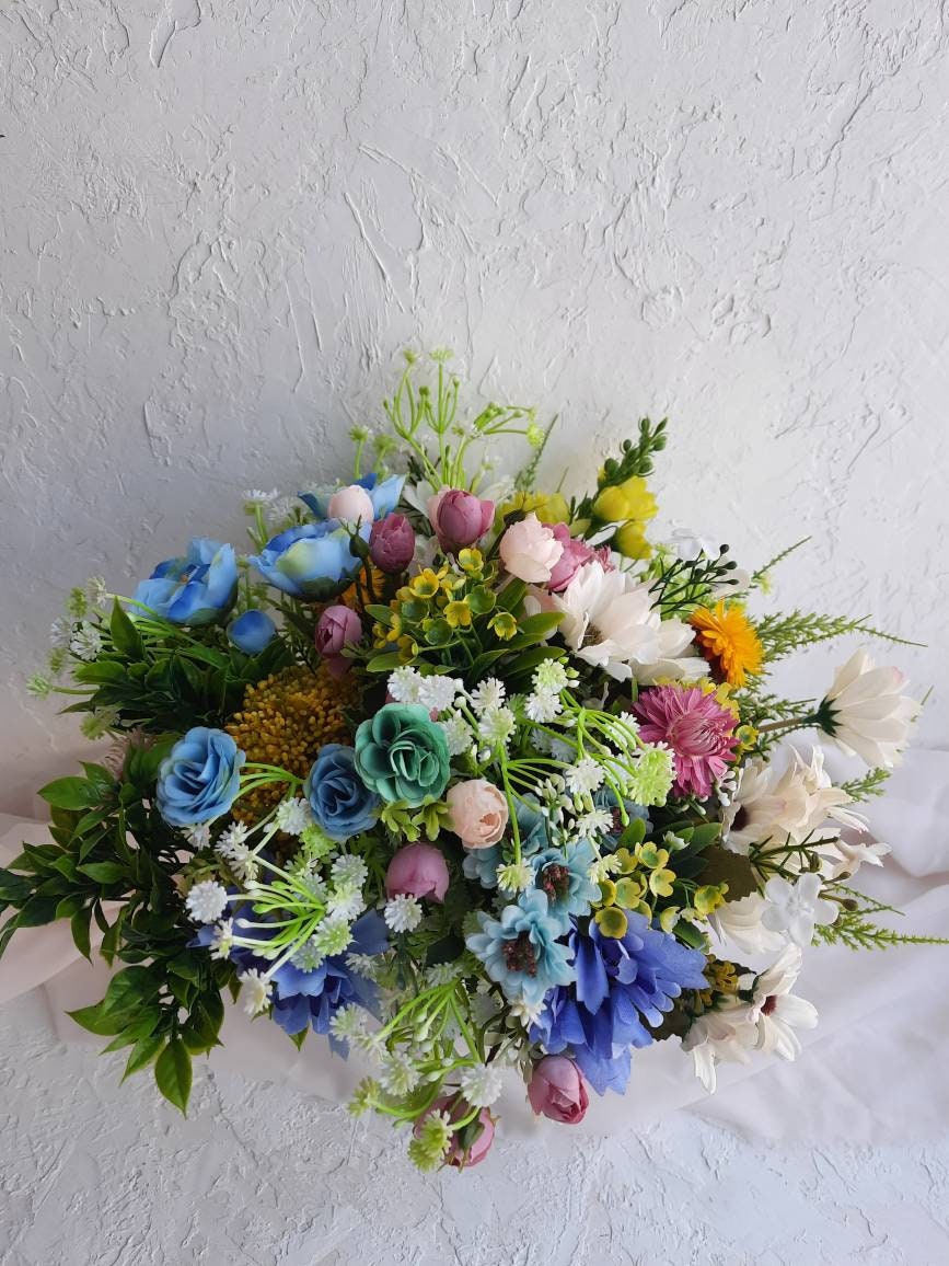 Country Meadow Farmhouse Bouquet. Dried Wedding Bouquet. Wildflower  Bouquet. Country or Farmhouse Wedding 