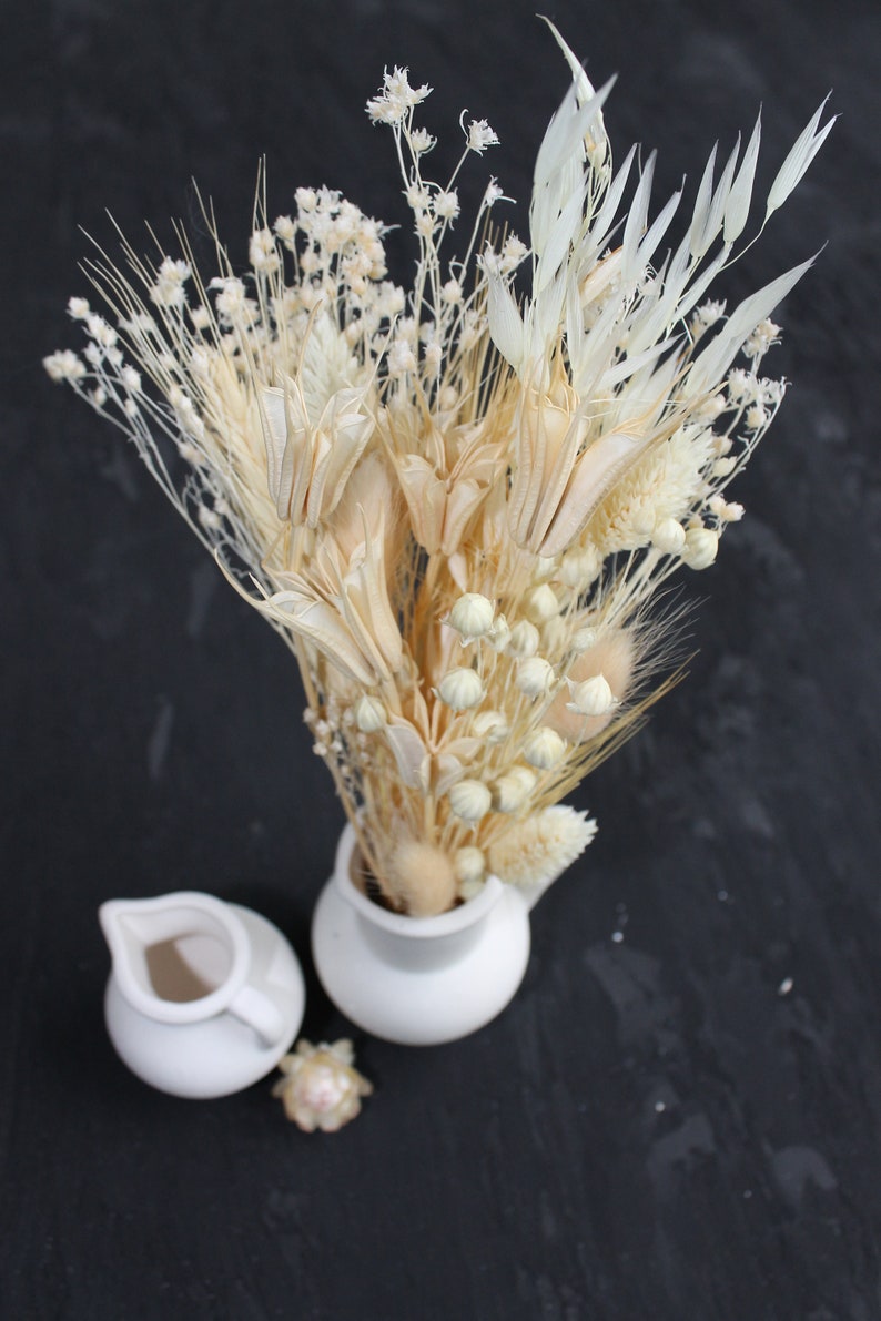 Dried Flower Vase Small Dried Flowers Dried Autumn Flowers Etsy