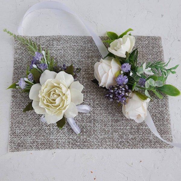 Lavender Boutonniere Etsy