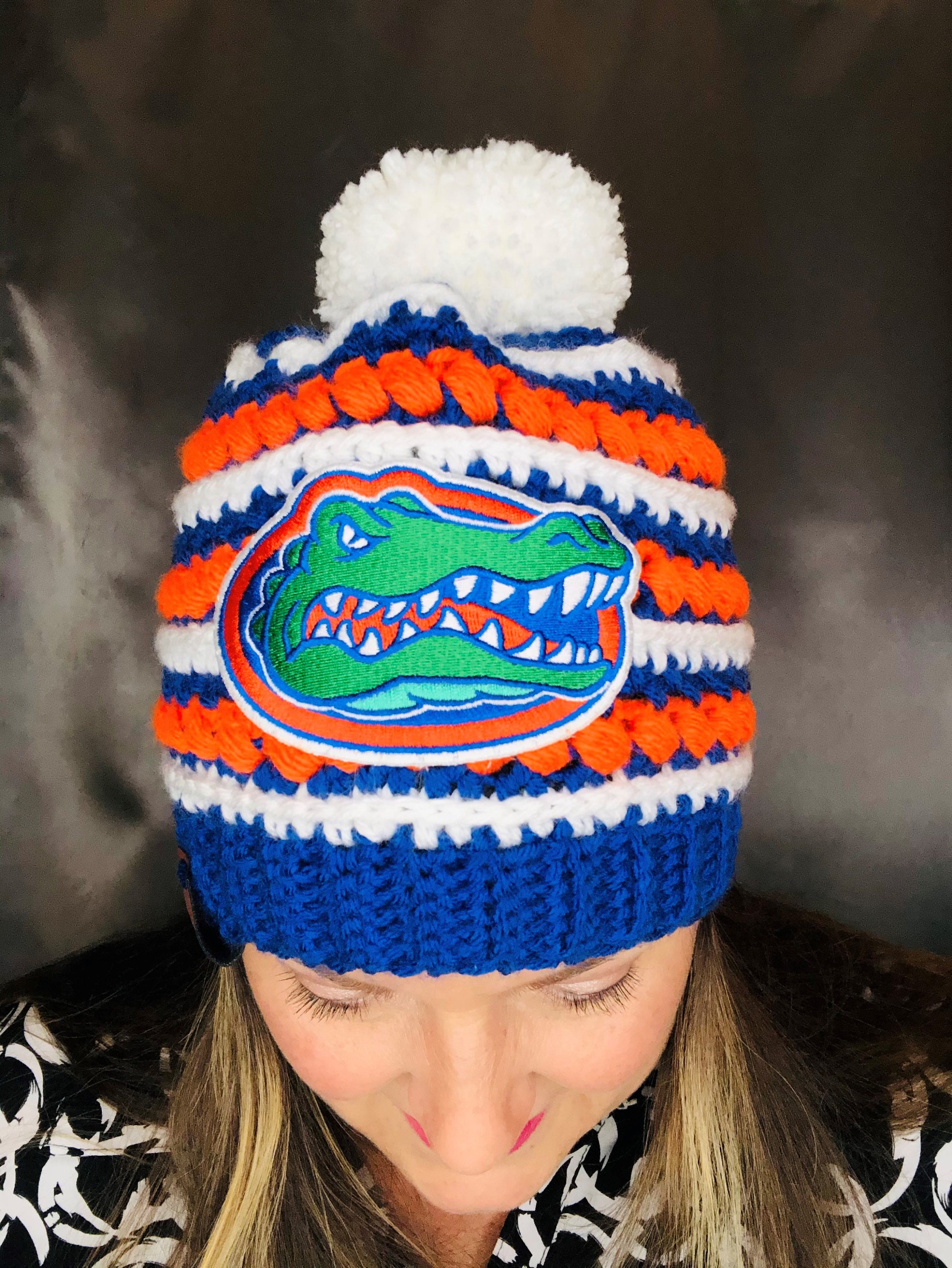 Florida Gators winter hat Gators knit beanie Gators womens Etsy