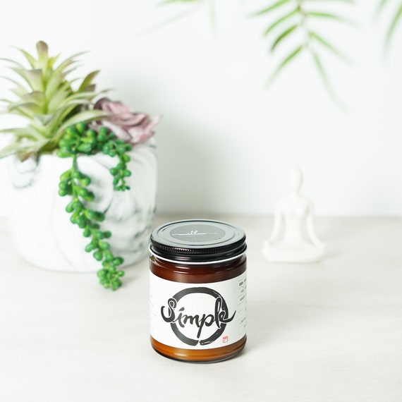 Calligraphy Candle Meditation Candle Fraser Fir Wax Melt Milloee Studio Scented Candle Soy Candle Peace