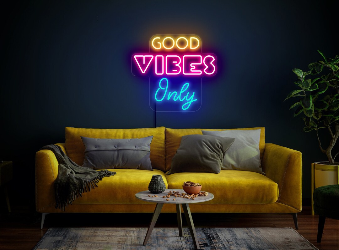 MOLESS Cartello Metallico Good Vibes Only – 30,5×30,5 Cm – Decorazione Parete Surf, Spiaggia, Camera, Interni/esterni