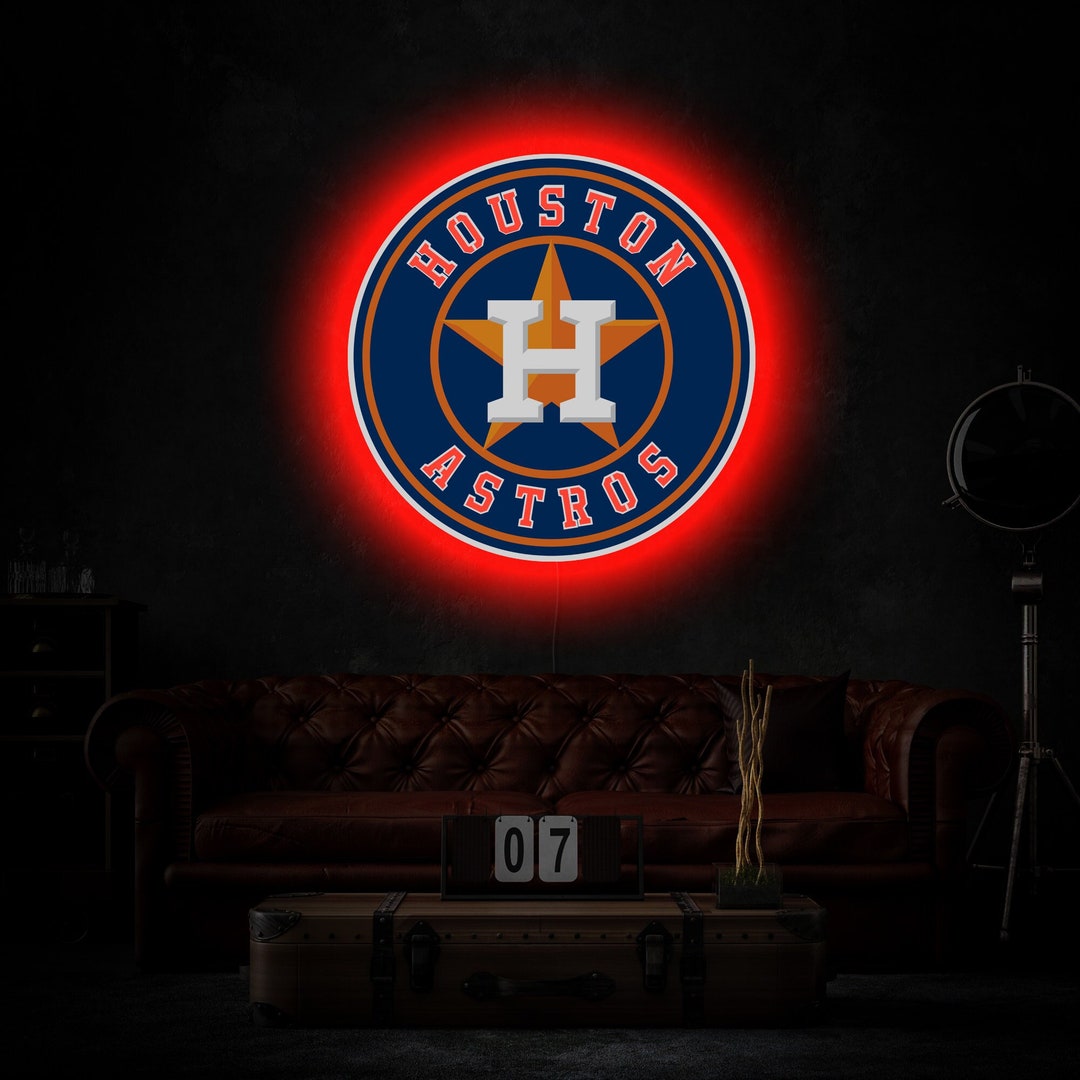 Houston Astros Neon Sign, Houston Astros Sign, Houston Astros Led Sign