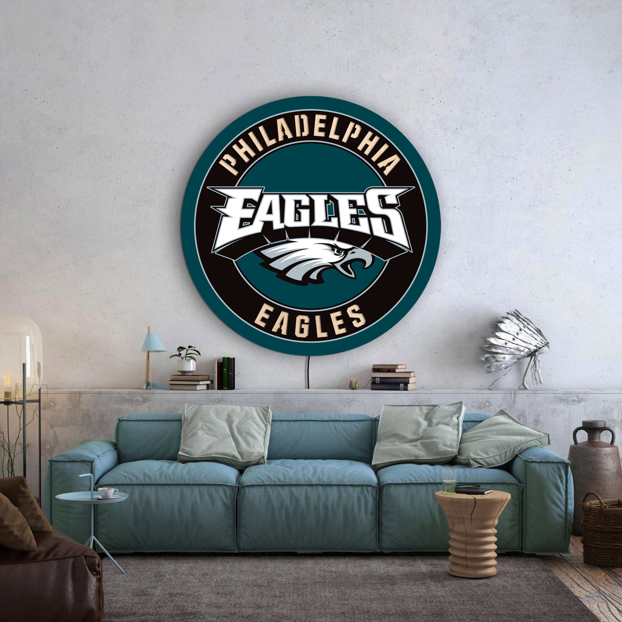 Philadelphia Eagles Neon Sign, Philadelphia Eagles Sign, Philadelphia