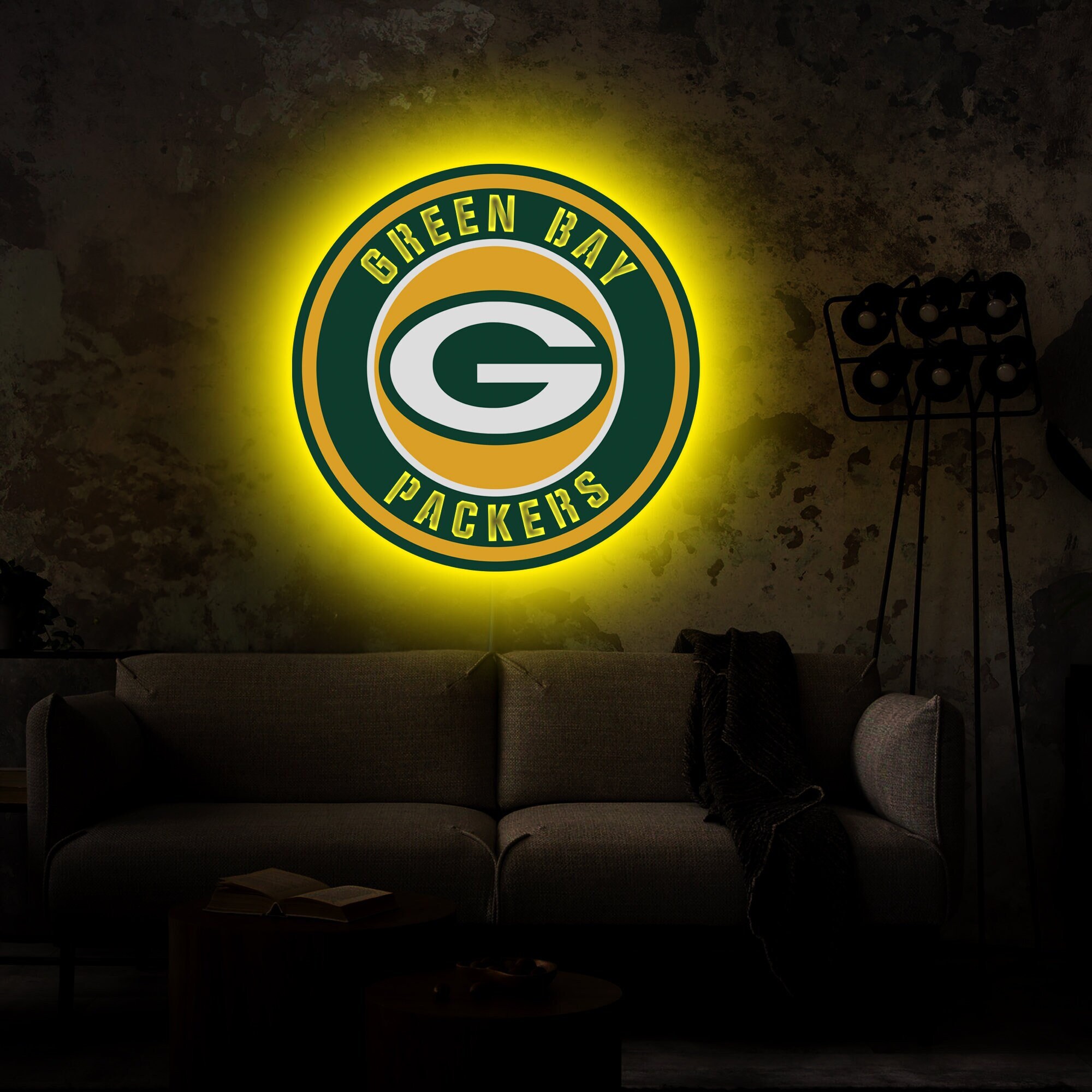 Green Bay Packers Aaron Rodgers #12 20"x16" Neon Sign Bar Lamp - Foto 9
