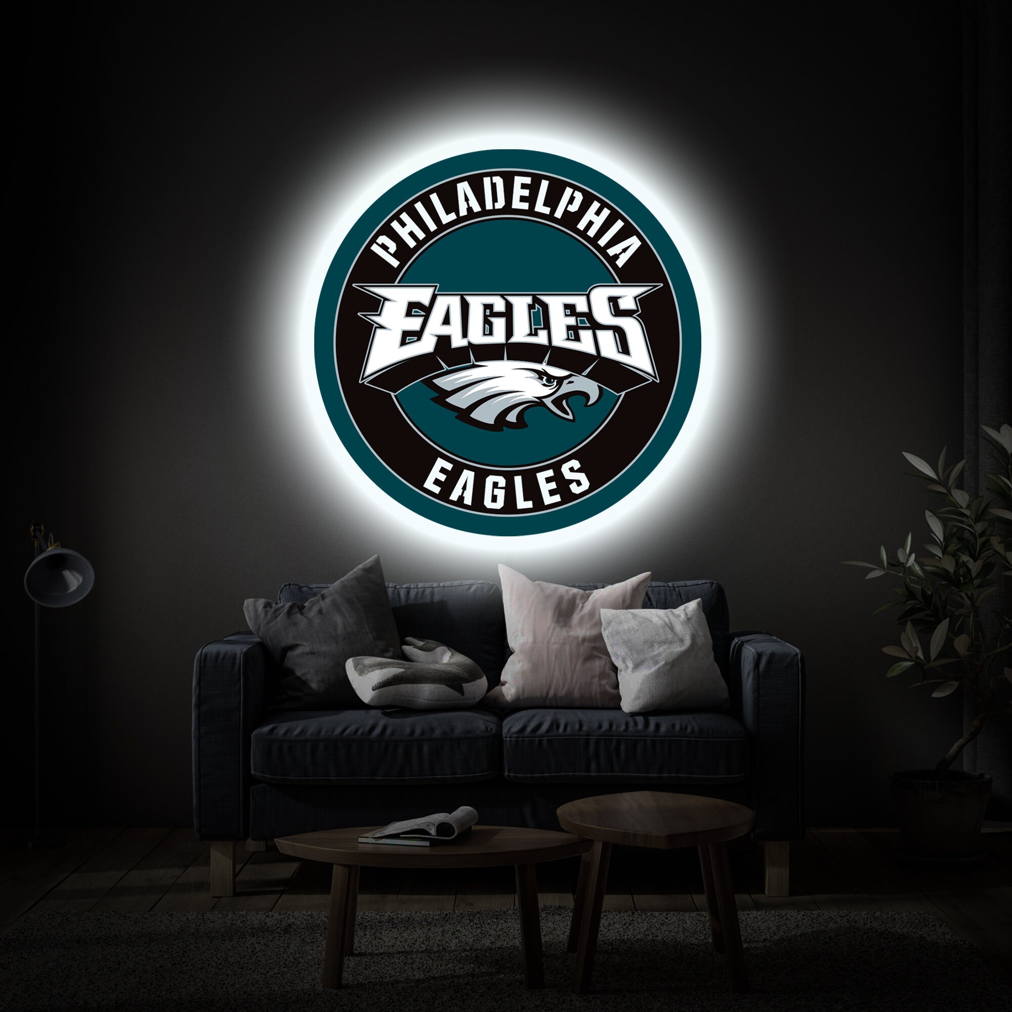 Philadelphia Eagles Neon Sign, Philadelphia Eagles Sign, Philadelphia