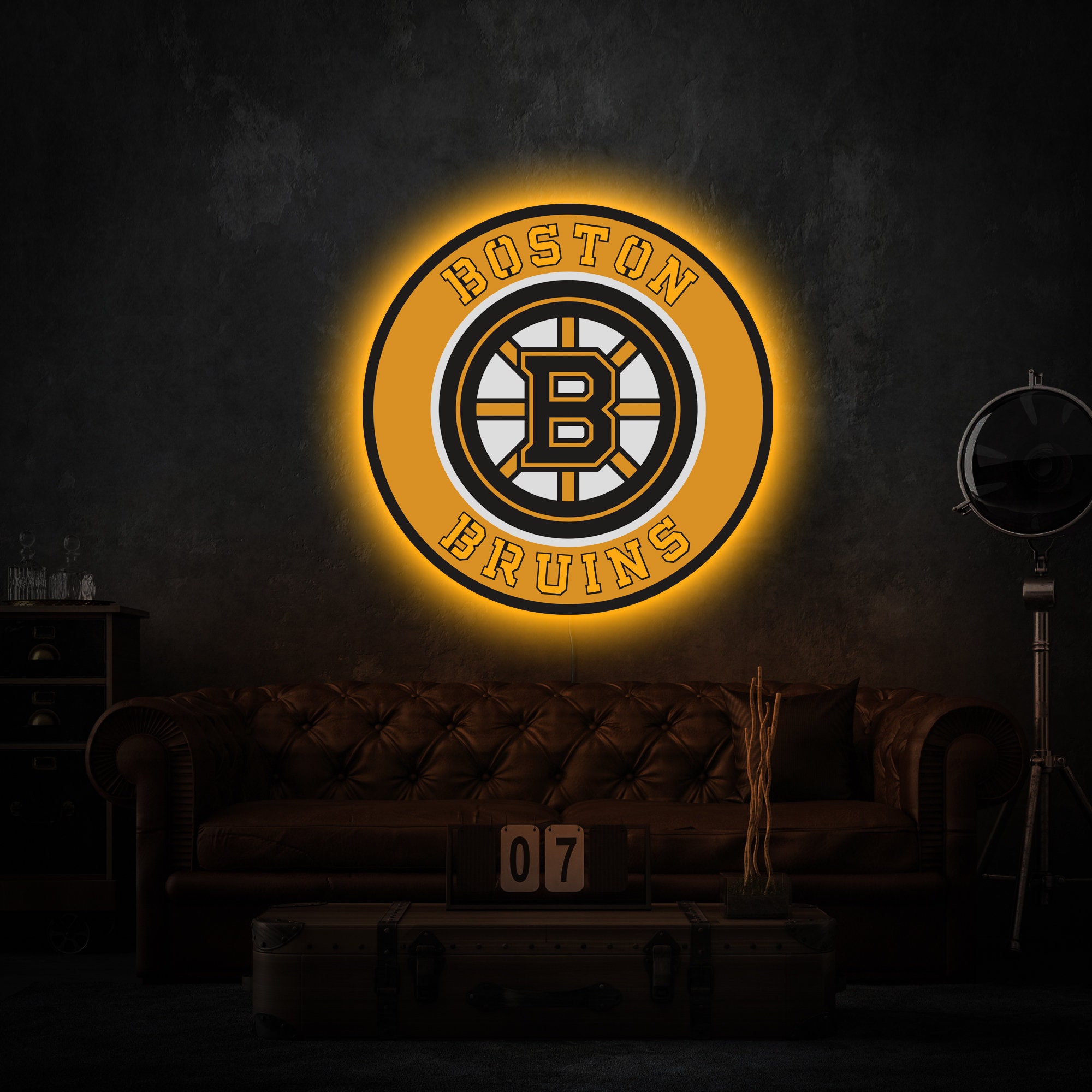 Boston Bruins Neon Sign Boston Bruins Sign Boston Bruins Led Etsy