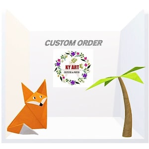 Ordine personalizzato per "Arte Origami Originale". Possiedi un pezzo unico nel suo genere.