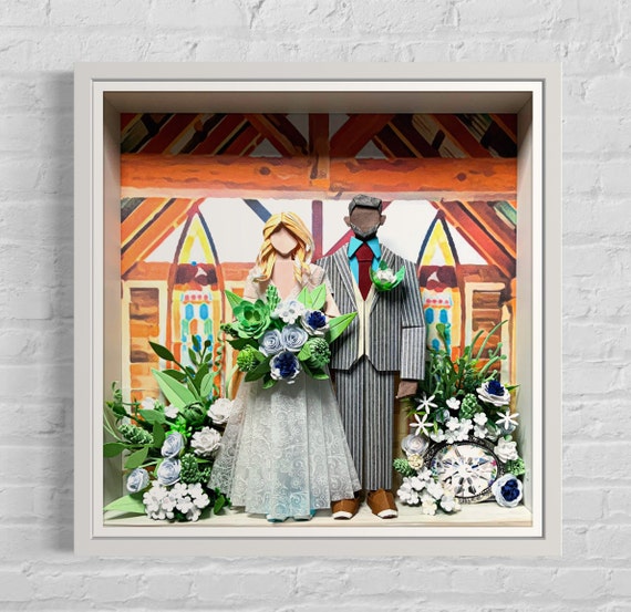No.155 At the Ghost Town in Nevada, Wedding gift, Anniversary gift, Custom-made Original Origami art gift, Paper anniversary gift