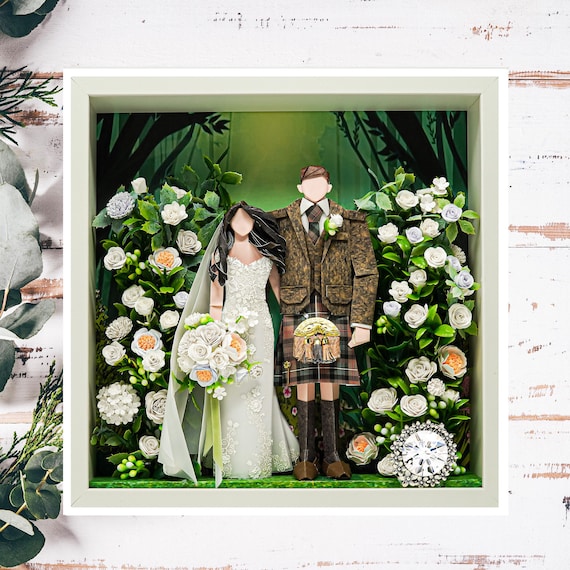 No.104 The Scottish wedding , Custom-made Original Origami art gift