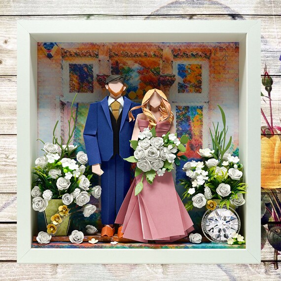No.142 The white flowers, Custom-made Original Origami art gift