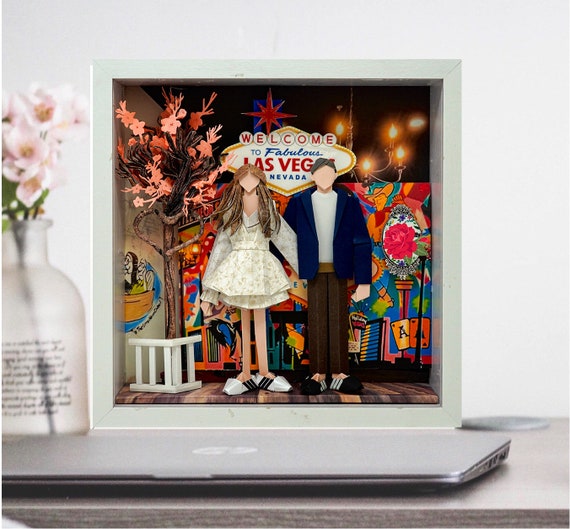No.68 Welcome to Fabulous LAS VEGAS, Custom-made Original Origami art gift