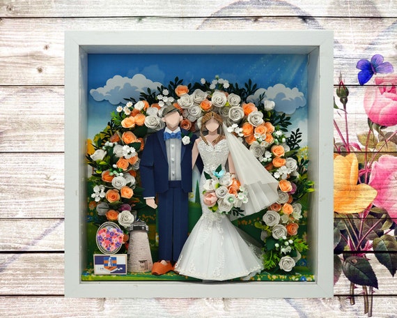 No.70 Wedding at the Havre de Grace , Custom-made Original Origami art gift