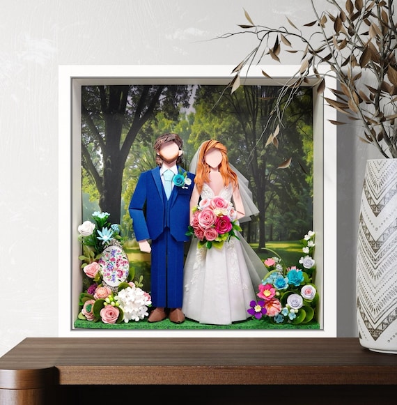 No.192 The trees & Forest, Anniversary gift, Custom-made Original Origami art gift, Paper anniversary gift, Anniversary gift