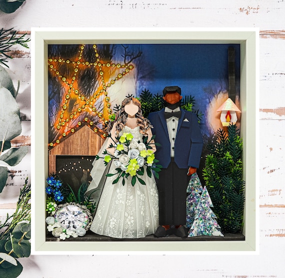No.157 The twinkling night, wedding gift, Anniversary gift, Custom-made Original Origami art gift