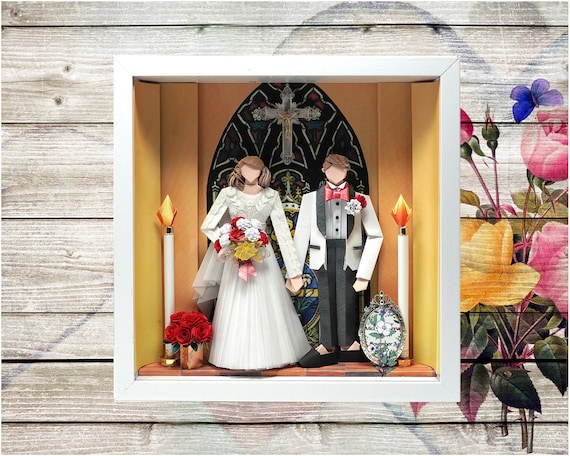 No.55 Wedding in The Church , Custom-made Original Origami art gift