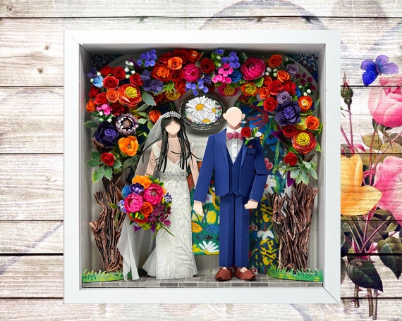 No.74 Colourful flower wedding arch, Custom-made Original Origami art gift