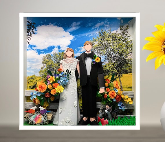 No.92 Wedding in Vermont, Custom-made Original Origami art gift
