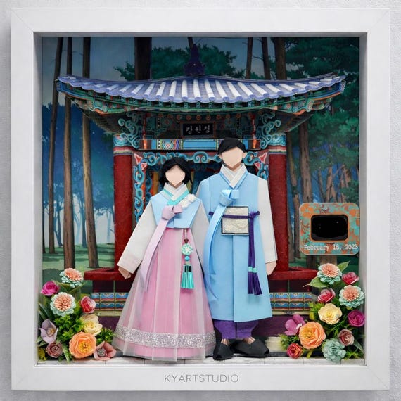 No.53 The Korean Pavilion, Custom-made Original Origami art gift