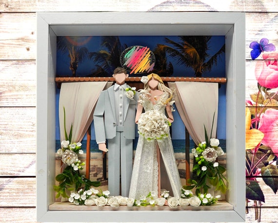 No.86 Wedding at the Maroma Beach , Custom-made Original Origami art gift