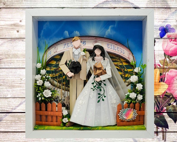 No.80 Wedding With Carrousel , Custom-made Original Origami art gift