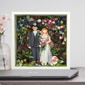 No.8 The forested style, Custom-made Original Origami art gift for couple, origami anniversary gift, origami wedding gift