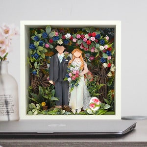 No.8 Le style forestier, cadeau d'art origami original sur mesure pour couple, cadeau d'anniversaire en origami, cadeau de mariage en origami
