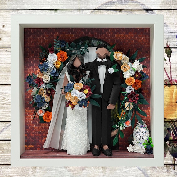 No.128 With the floral arch , Custom-made Original Origami art gift