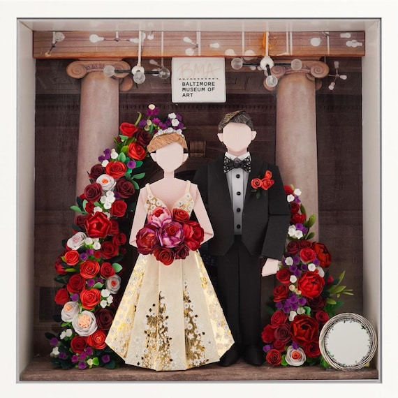 No.231 Baltimore Museum of Art, gift for wife, husband, Custom-made Original Origami art gift, Paper anniversary gift