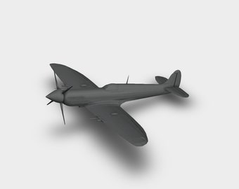 STL File | Spitfire | Aircraft | 3D Printing