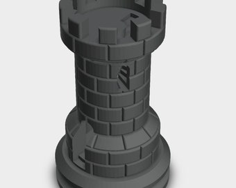 Archivo STL / Torre de ajedrez / Juegos / Personalizado / Impresión 3D