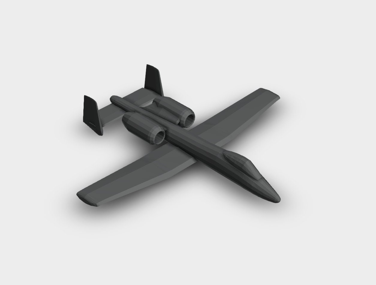 STL File A-10 Warthog Aircraft 3D Printing - Etsy