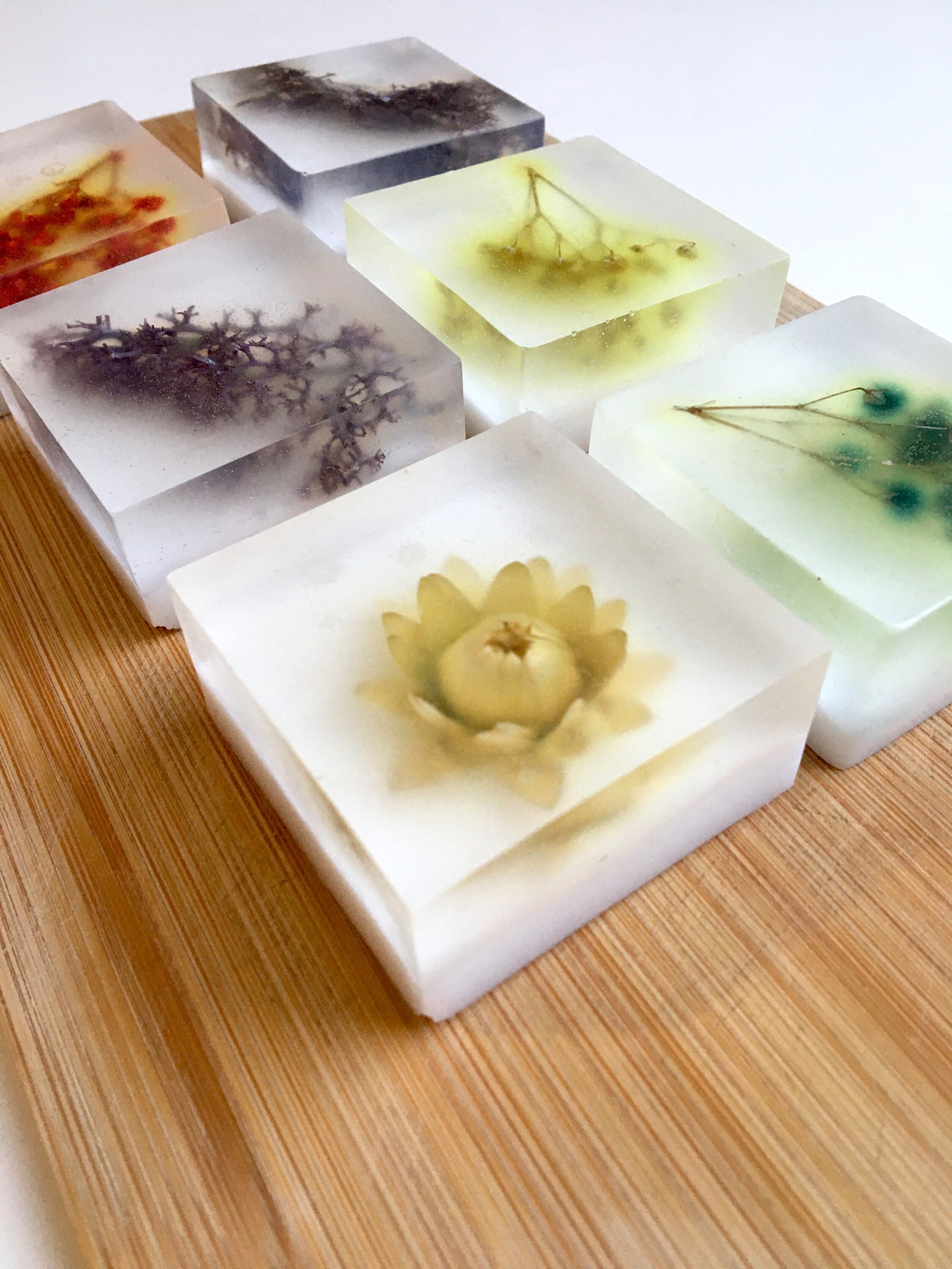 Square Soap Roses Square Botanical Soap With Dried Flowers Handmade Soap - Etsy