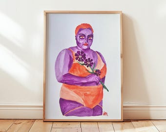 Body Love Art Print | Feminist Illustration, Divine Feminine (A4)