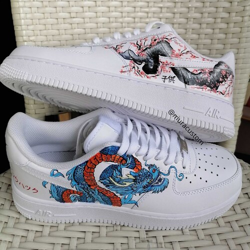 Nike Air Force 1 Storm Nike Af1 Air Force 1 Custom Blue | Etsy UK