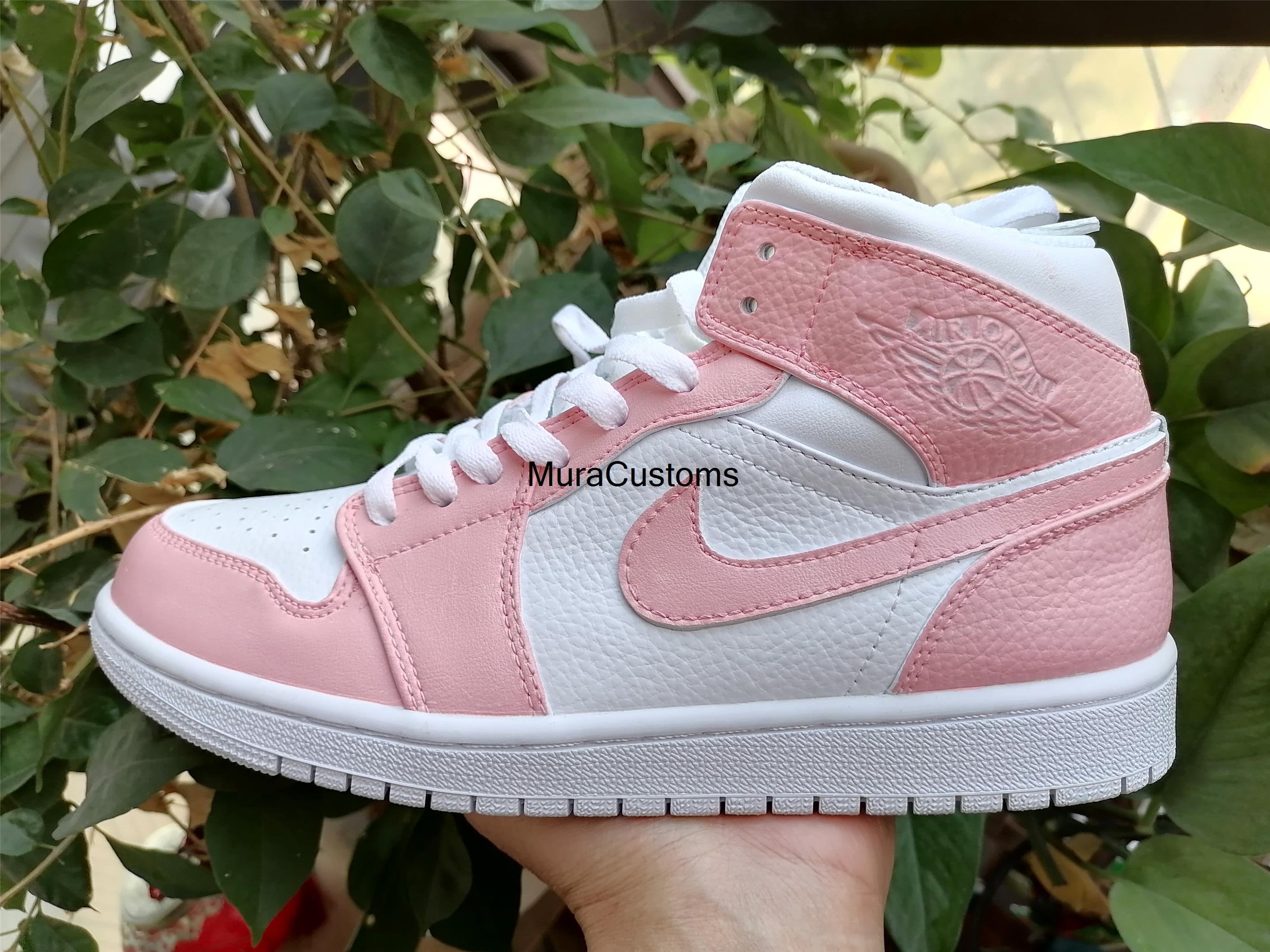 Air Jordan 1s Custom Sneaker Pink Air Jordan One Nike Custom - Etsy