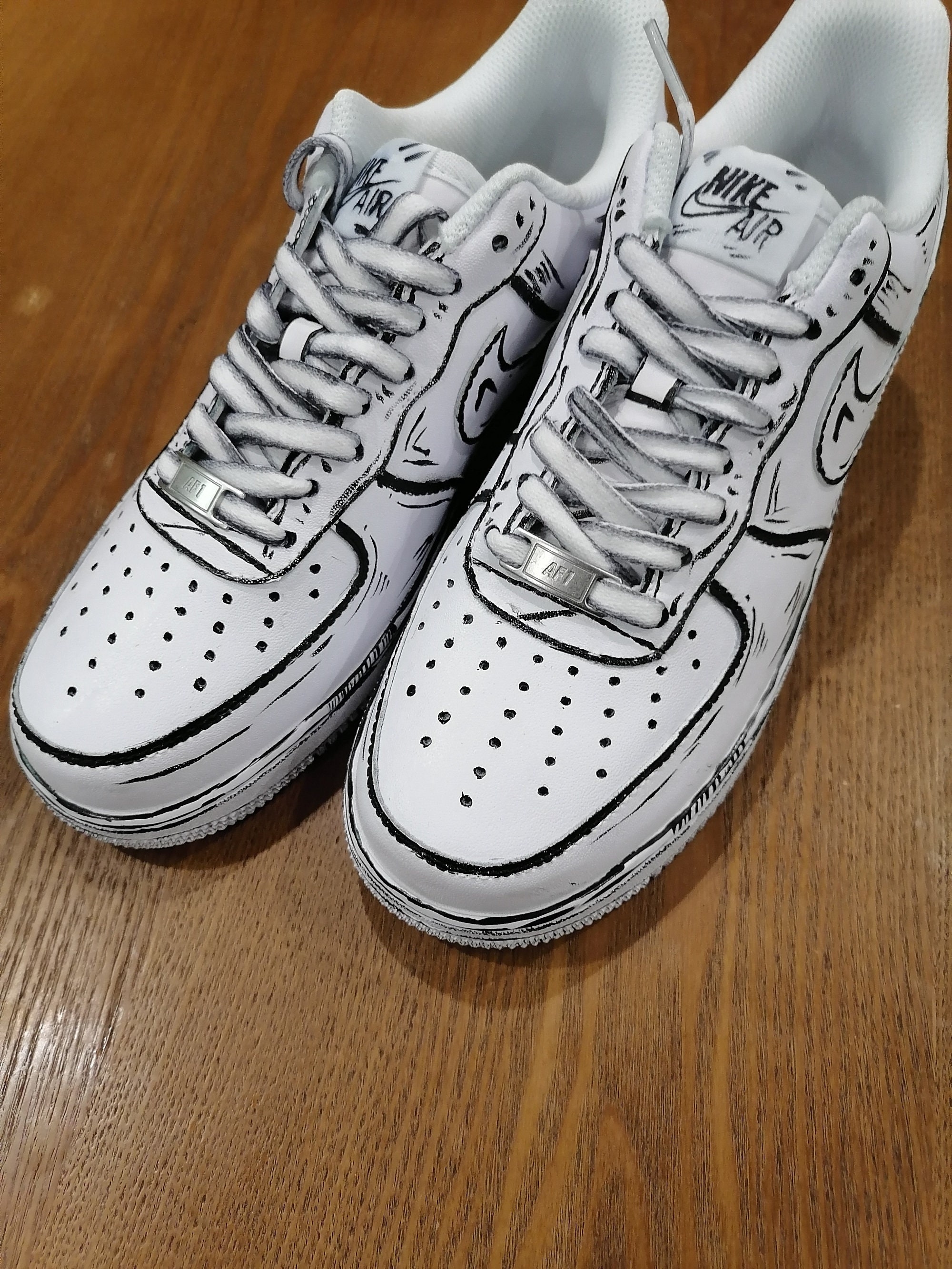 Aangepaste Nike Air Force 1 Anime Sneakers Cartoon | Etsy België