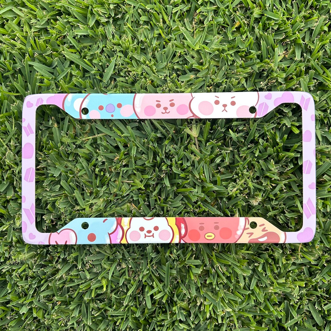 Characters License Plate Frame Cute License Plate Frame Etsy
