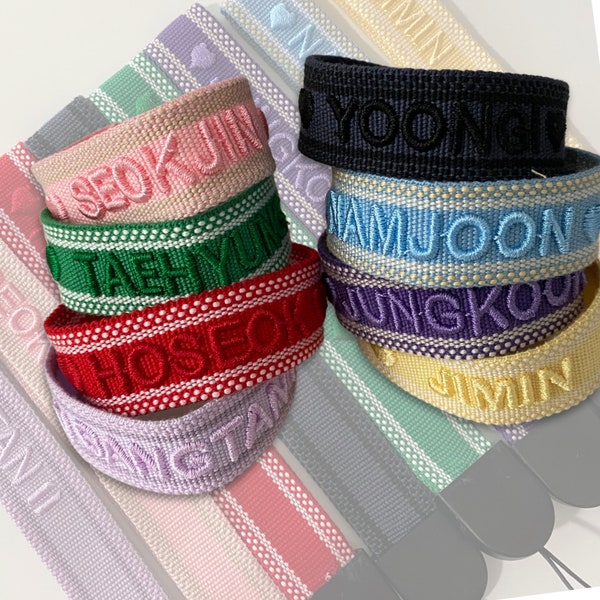 Grade C BANGTAN Lightstick Lanyard  | Wrist Strap |Bracelet |  BTS Embroidered Lanyard