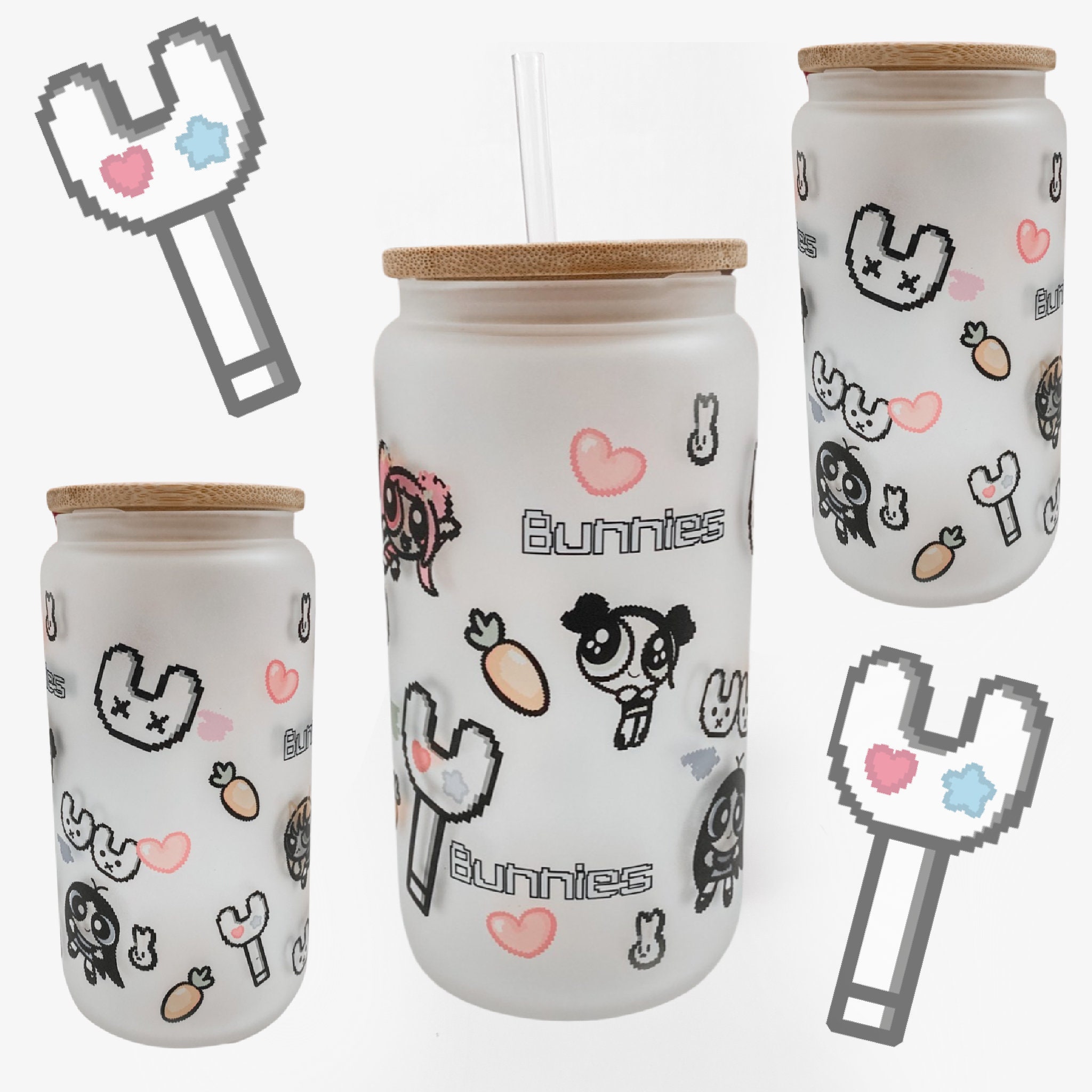 Moomin Glass Straw Cup 20oz Tumbler