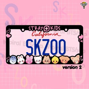 Stray Kids SKZOO nummerplaatlijst | Leuke nieuwe nummerplaatlijst | UV-geprint