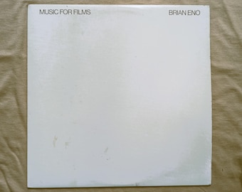 Brian Eno "Music For Films" vinyl record album. 1982.